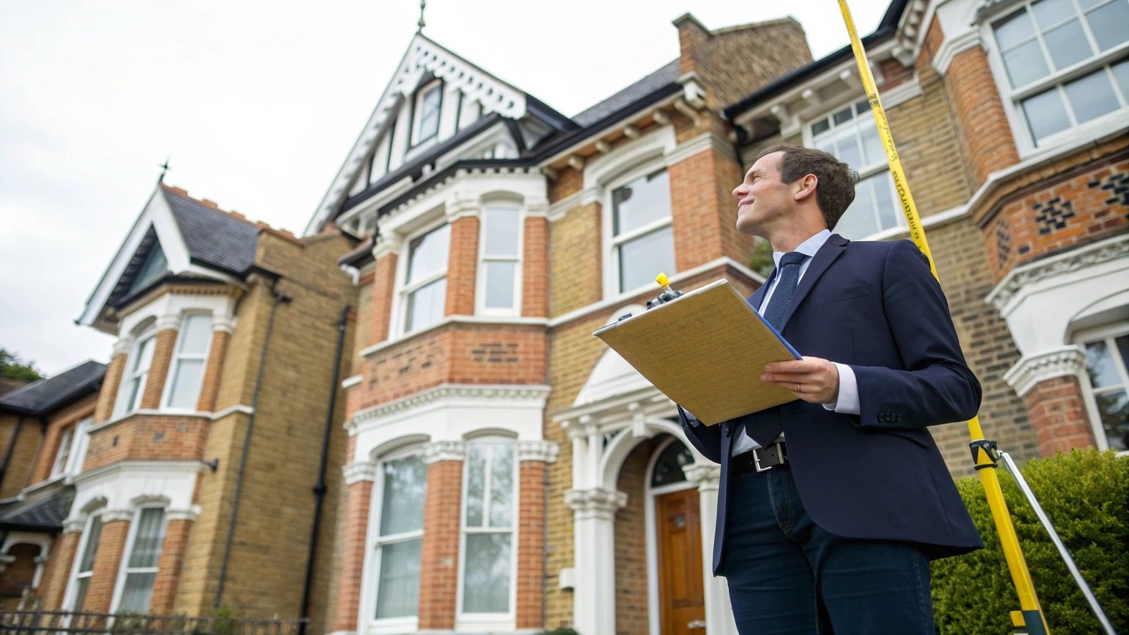 Professional RICS surveyor in Surbiton conducting building survey